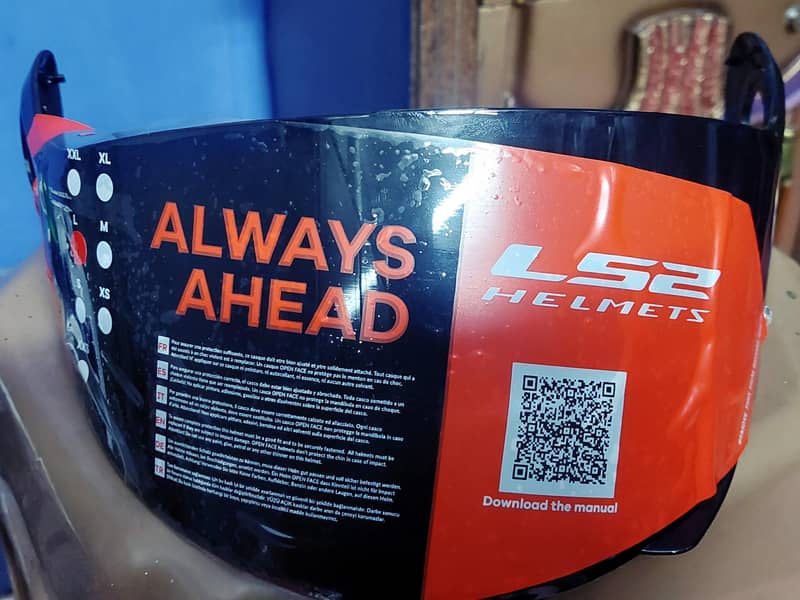 ls2 strobe black visor 2