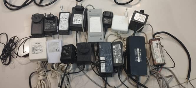 12 volt adopters 1 Amp to 5 Amp all adopter and wires price Rs. 12500