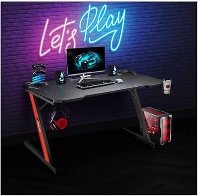 XTRIKE ME COMPUTER DESK WITH HEADPHONE HOOK AND CUP HOLDER