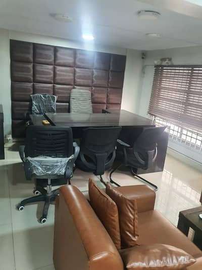 NEAR 26 VIP LAVISH FURNISHED OFFICE FOR RENT 24/7 TIME MEZZANINE FLOOR SPRATE ENTRANCE 3 SIDE CORNER NO PARKING ISSUE