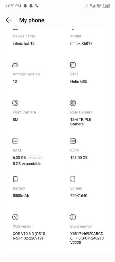 infinix hot 12 only box ha sath panel change Helio g85