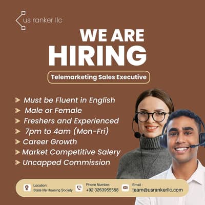 Call center job | Sale executive  | Hiring