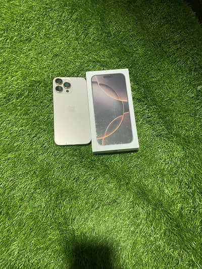 16 pro max desert titanium with box jv