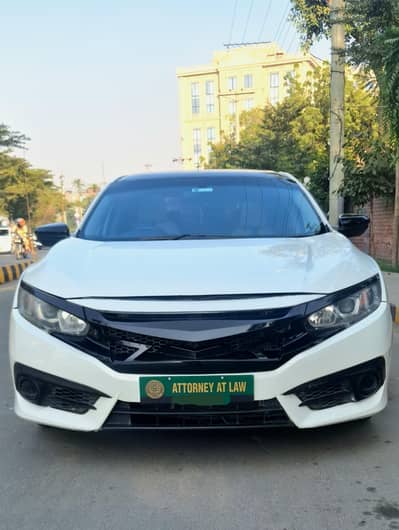 Honda civic 2017 UG white Sindh number/0336/9800157//