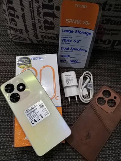 Tecno spark 20c with box and charger 8/128.0303/7768/884(contact no)