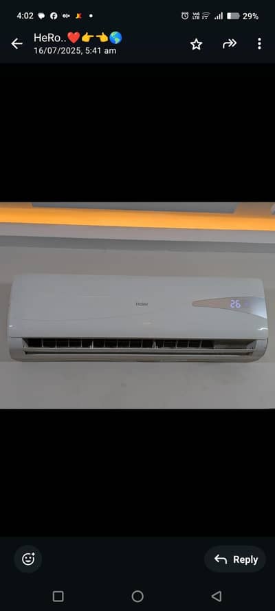 Haier a/c 1.5 non inverter