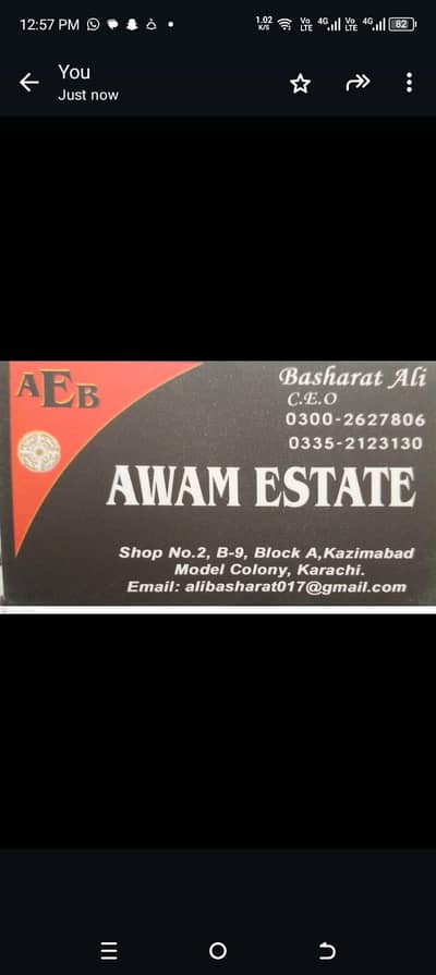 120 sq House for sale model colony Karachi Pakistan