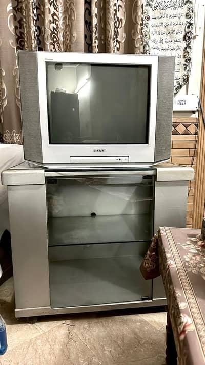 Sony TV with Trolley – Well Maintained & Fully Working