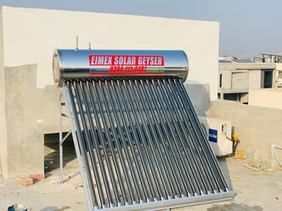 Hybrid Solar geyser / solar water heater wifi based solar + electric