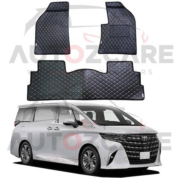 Toyota Alphard 7D Floor Mats (Flat Style) 15PCS - Model 2015-2025