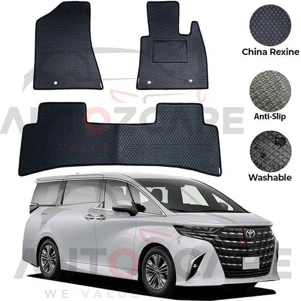Toyota Alphard China Rexine Floor Mat 15PCS - Model 2015-2025