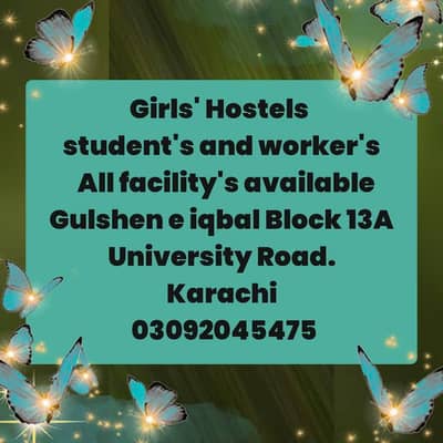 Girl's Hostel 03092045475