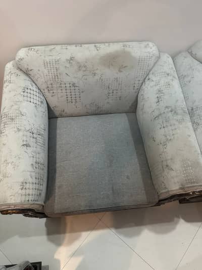 Sofa set with dining table