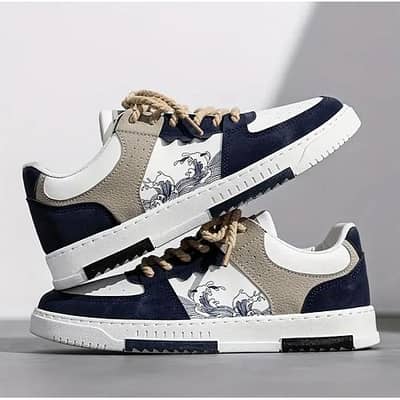 Men’s Casual Sneakers – Silver Color | Size 42 | Brand New