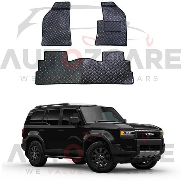 Toyota Land Cruiser LC250 7D Floor Mat ( Flat Style ) 5PCS - Model 2025