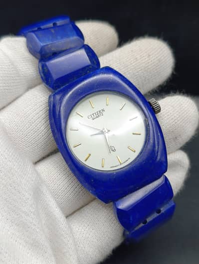hand made lapis lazoli watch on pi pc on