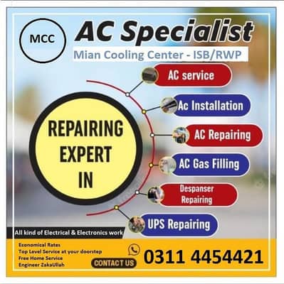 AC Technician - AC Fitting & Maintenance - AC Services & Installation