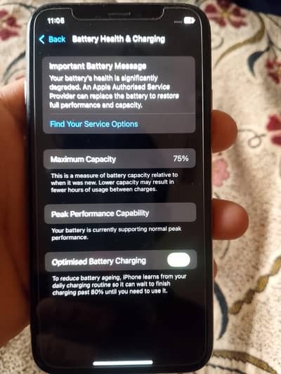 I Phone Xs Non PTA  Gold Colour 64 GB Battery 75 Condition 10/10