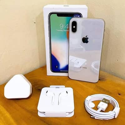 Iphone x 256gb with complete box 03262468312 Whatsapp number