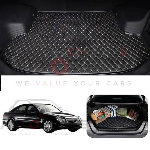 Mercedes E200 7D Custom Car Trunk Mat - Model 2002-2009