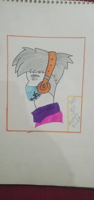 scetch drawing use in frame for wall decoration