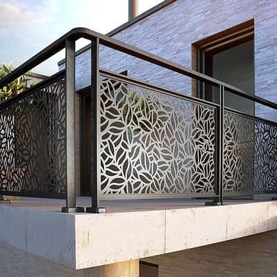 CNC Laser cut Balcony-Cnc Balcony Railing-Cast Iron Balcony-Terrace