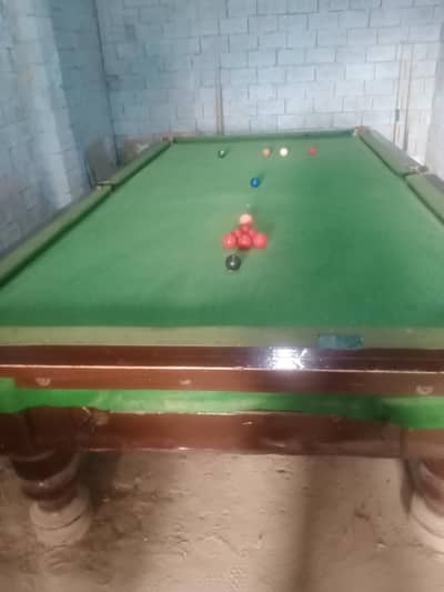 snooker table 5*10 + football game price only 60 hazar 03115149608