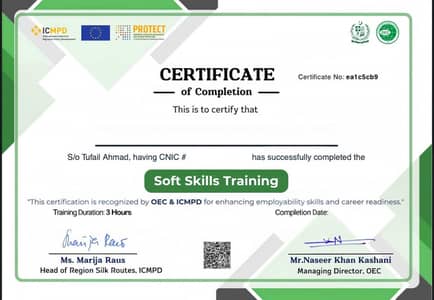 Soft Skill Certificate / Resume Maker
