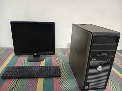 Pc core 2 duo optiplex 755, hp prodisplay p19a LED, Dell keyboard.