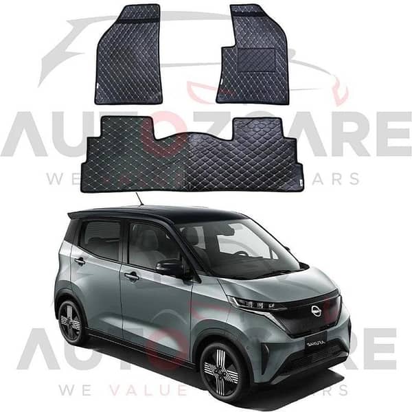 Nissan Sakura 7D Floor Mat ( Flat Style ) 2Pcs - Model 2022-2025