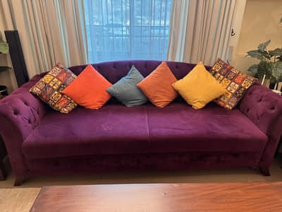 5 seater Sofa with side and center table