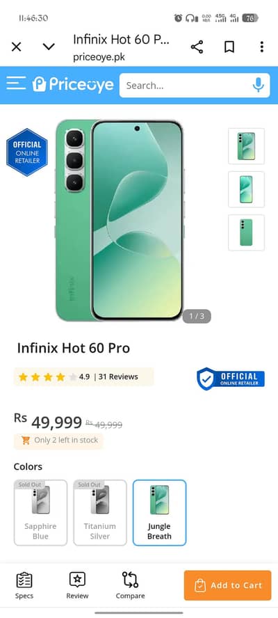infinix hot 60 pro