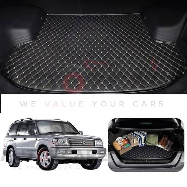 Toyota Prado FJ100 7D Custom Car Trunk Mat - Model 1998-2007