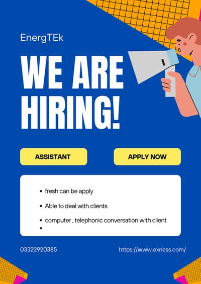 Application Required for Recepniost Assitant (Female)