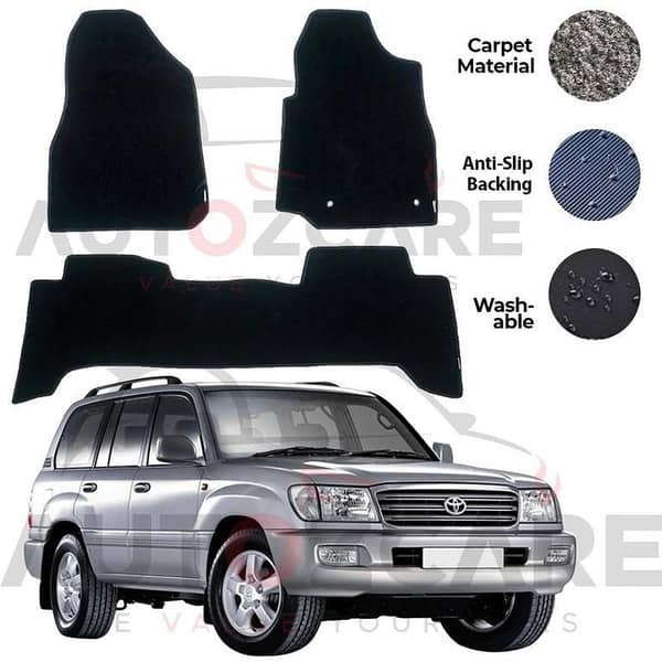 Toyota Prado FJ100 Genuine Fitting Carpet Floor Mat 4PCS - Model 1998-2007