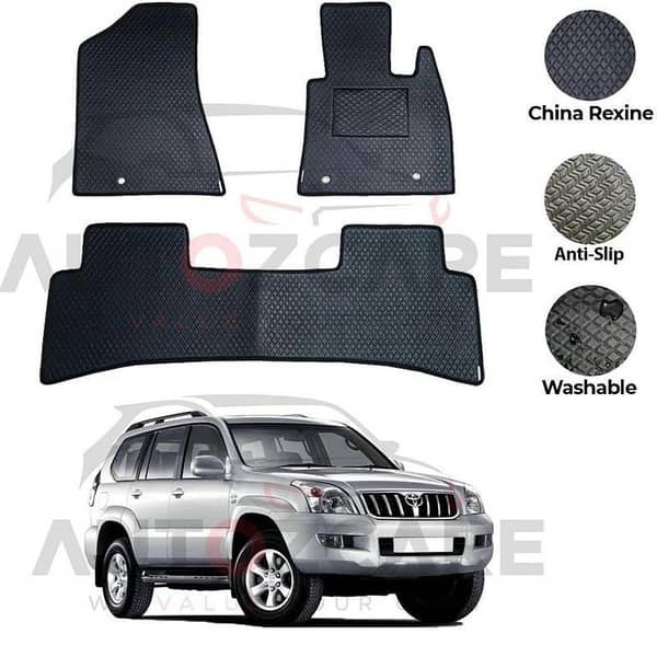 Toyota Prado FJ120 China Rexine Floor Mat 3PCS - Model 2003-2008