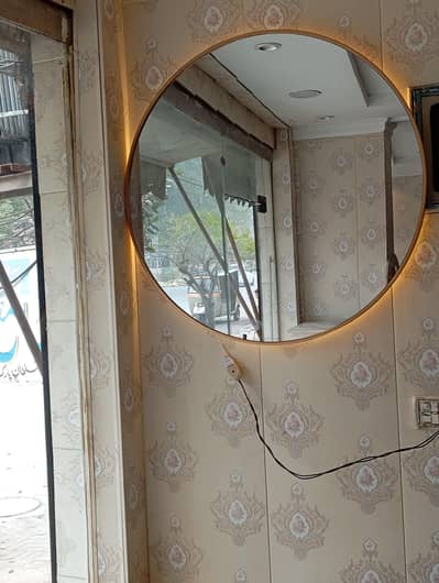 Luxury Circular Vanity Mirror with Warm Glow