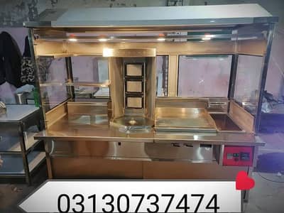 shawarma counter burger counter fries counter food counter