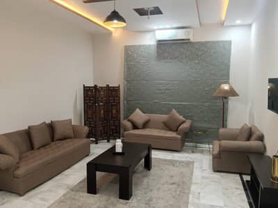 Fully Furnished 1 Kanal Upper Portion House Short Time Facing Park For Rent In DHA Phase 3 Lahore.