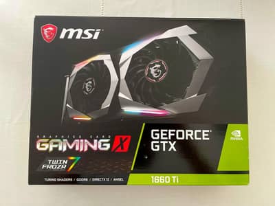 MSI GTX 1660 Ti Gaming X 6GB | With Box | 10/10 Condition