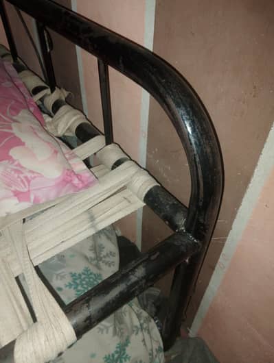 Army charpai Iron bed full size urgent sale