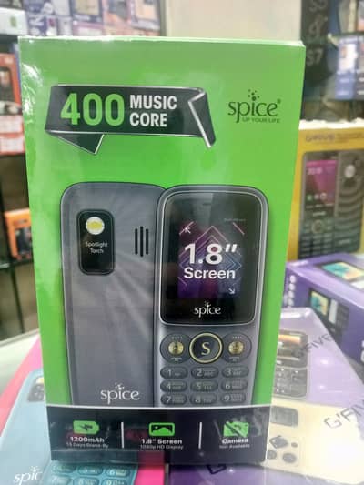 Spice Keypad Phone Box Pack New PTA Approve With On Year Warranty
