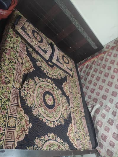 Wooden Bed With Medicated Mattress