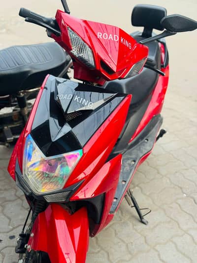 Road King Electric Scooter | Red Color | Excellent Condition