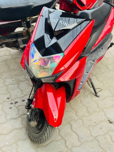 Road King Electric Scooter | Red Color | Excellent Condition