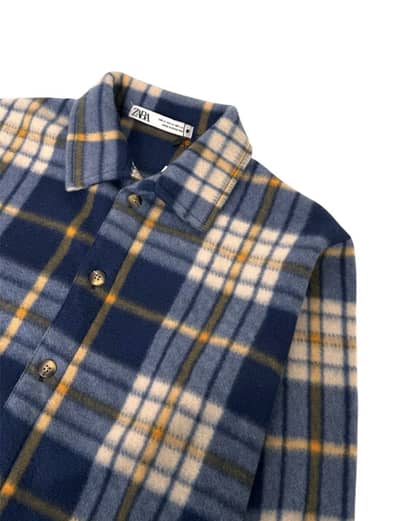 Z. A. R. A PREMIUM POLAR FLEECE BUTTON DOWN SHACKET