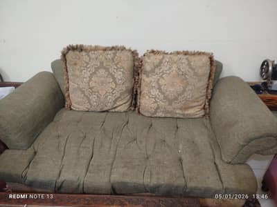 6 seated sofa set at wapda town