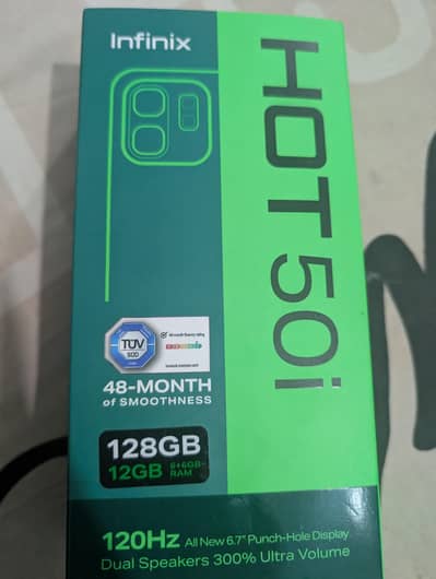 Infinix Hot 50i 12/128gb under warranty