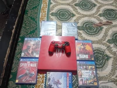 ps4 slim +7 games disc