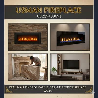 3D Electric Fireplace brand new firewall - fire place work